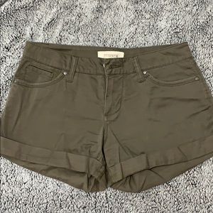Olive green shorts